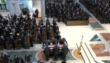 Slain PSP trooper's widow shares compelling message at his funeral