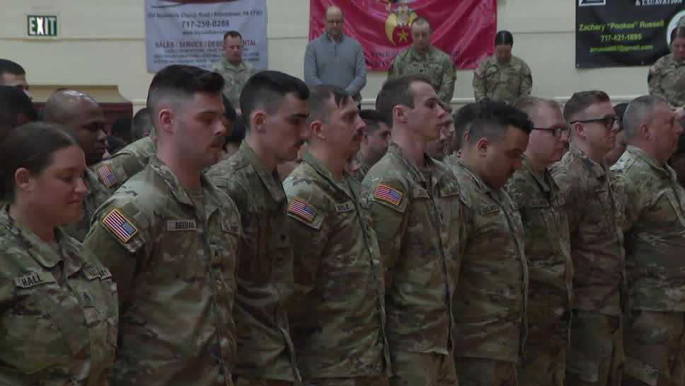 Pennsylvania National Guard soldiers honored before deployment