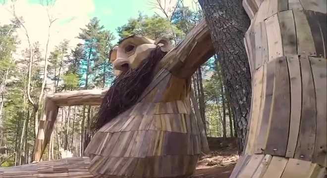 Trolls in the Forest exhibit