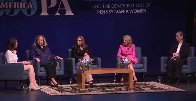 Dr. Jill Biden joins current and former First Ladies in Harrisburg
