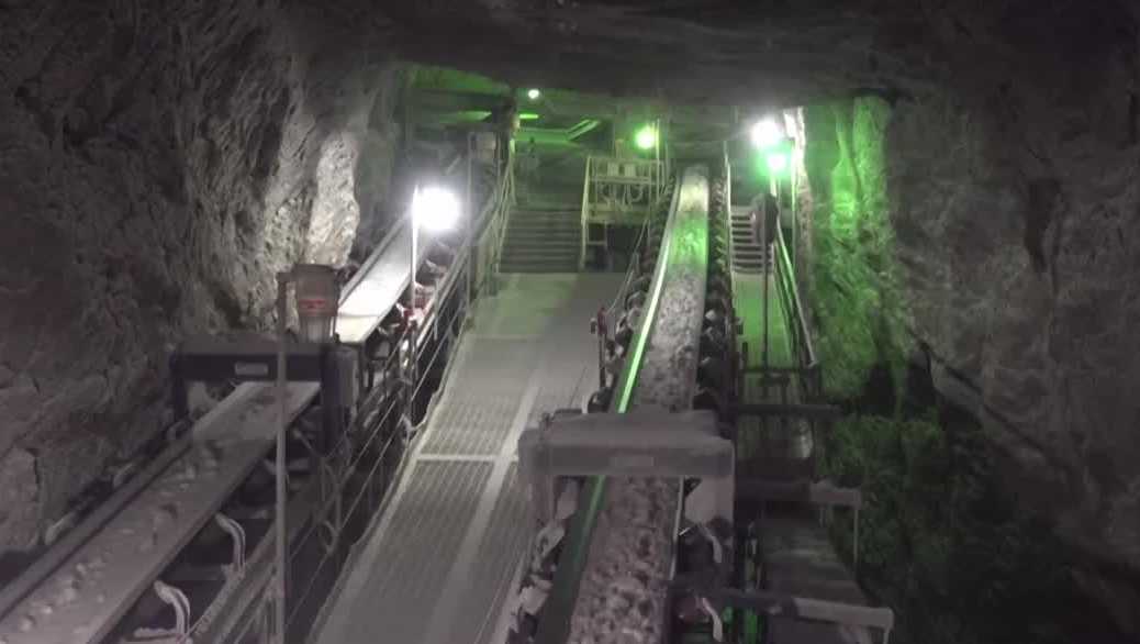 Lake Erie salt mine produces millions of tons annually