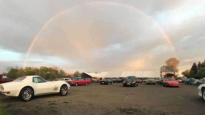 Rainbow, Spring Carlisle Car Show, Pennsylvania Weather
