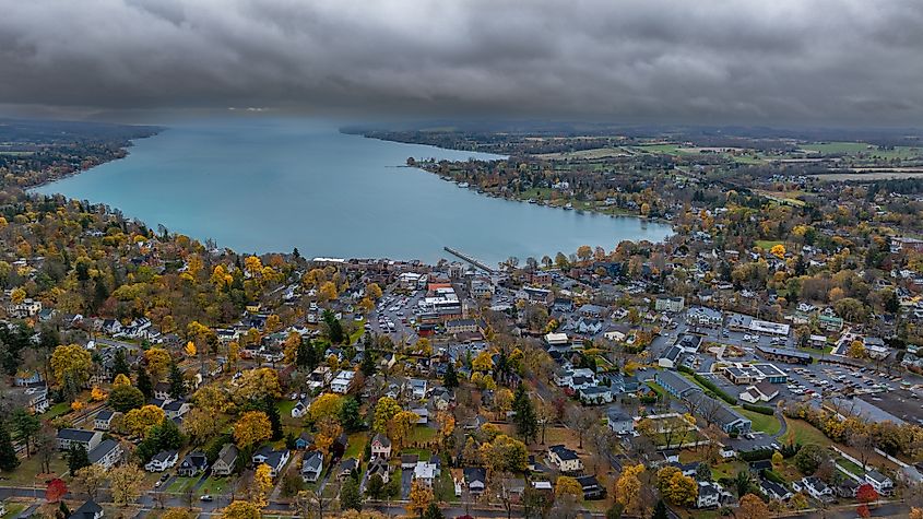 Lake Onondanga in fall.