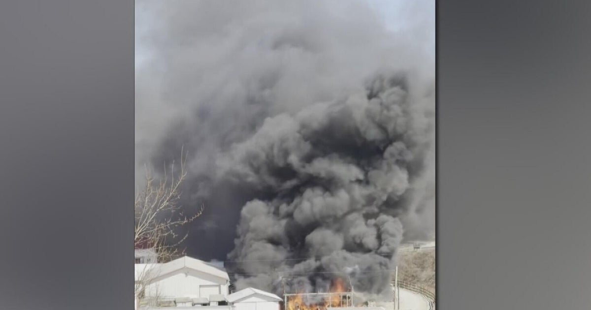 Video shows 380 Discount Warehouse engulfed in massive flames and thick smoke