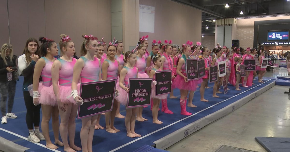 Philadelphia gymnastics invitational aims to raise thousands for women battling breast, ovarian cancer