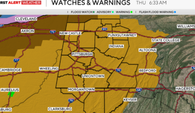 Western Pennsylvania and the Pittsburgh area are under a wind advisory for Friday