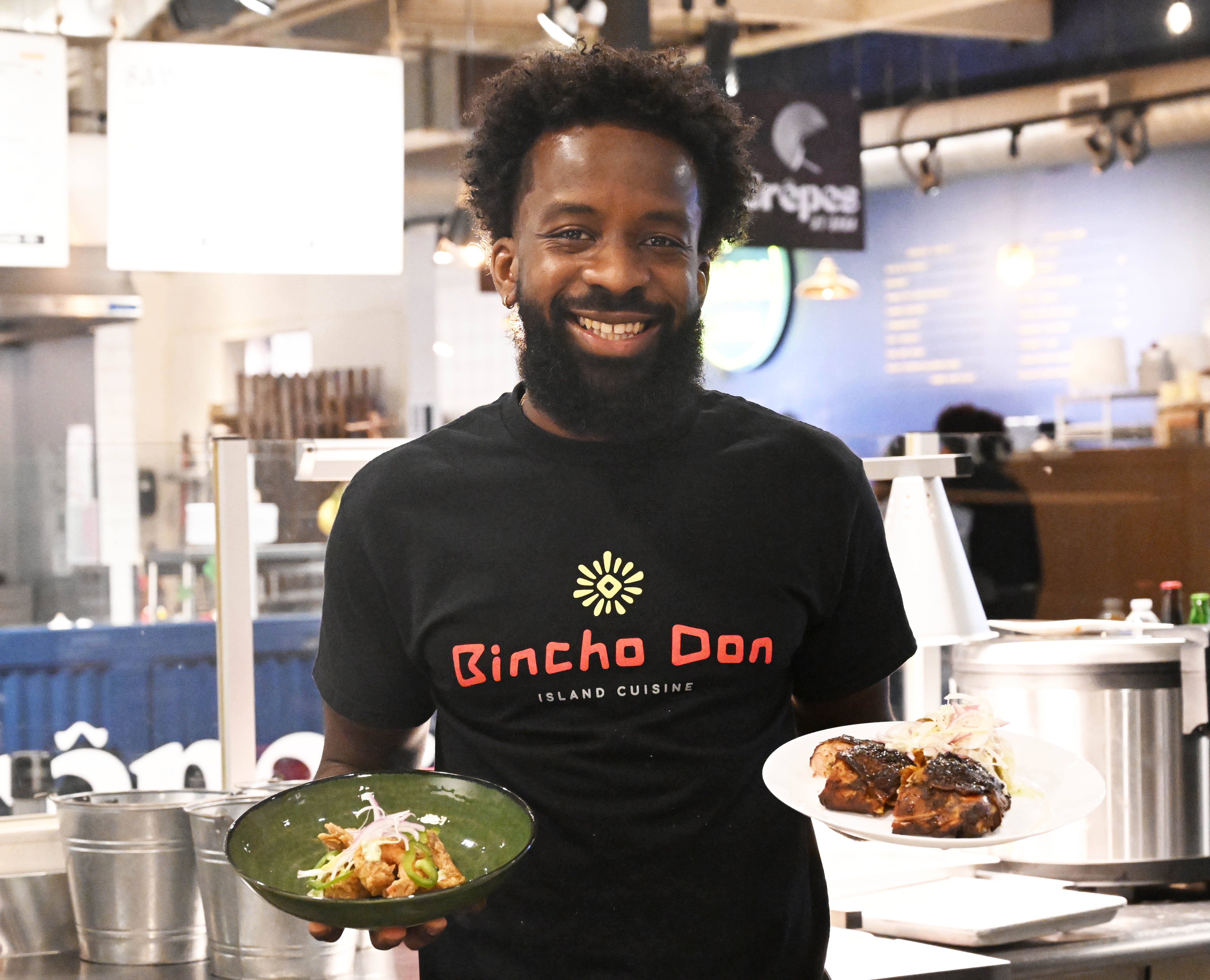 Kadon Barnwell stands Wednesday, March 18, 2026, in Bincho-Don, his...