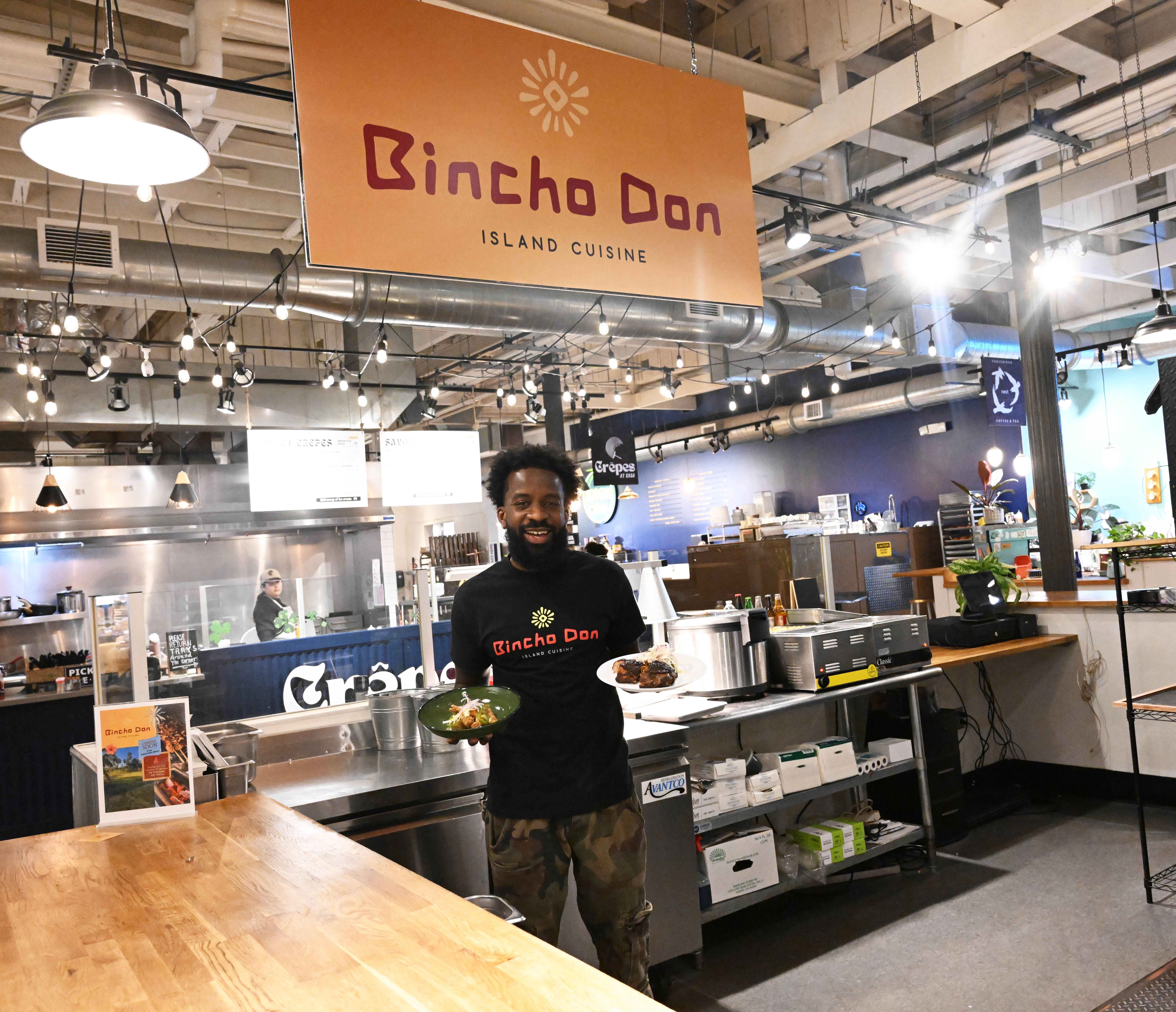 Kadon Barnwell stands Wednesday, March 18, 2026, in Bincho-Don, his...