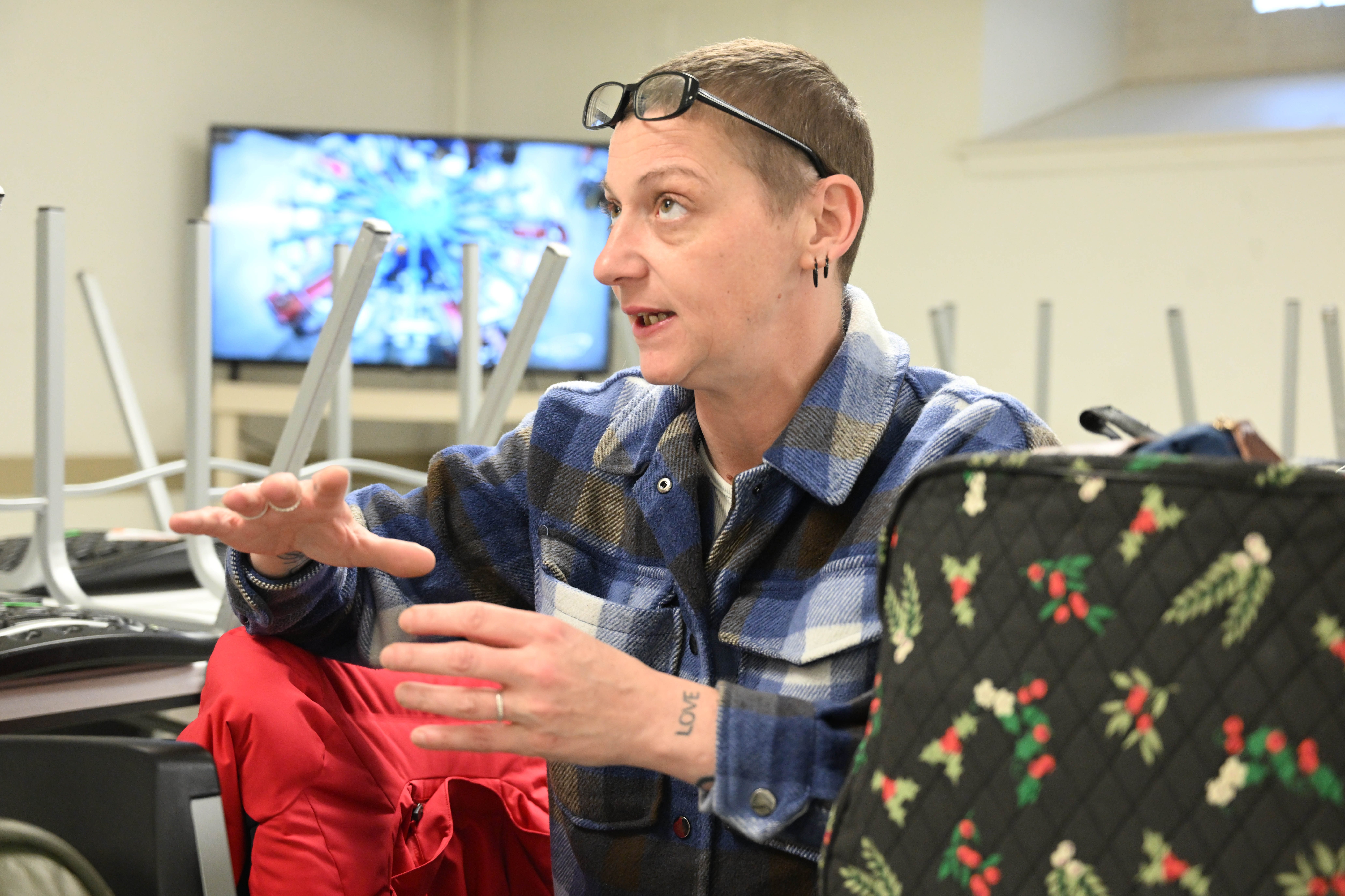 London Clifford speaks Sunday, March, 1, 2026, about the services...