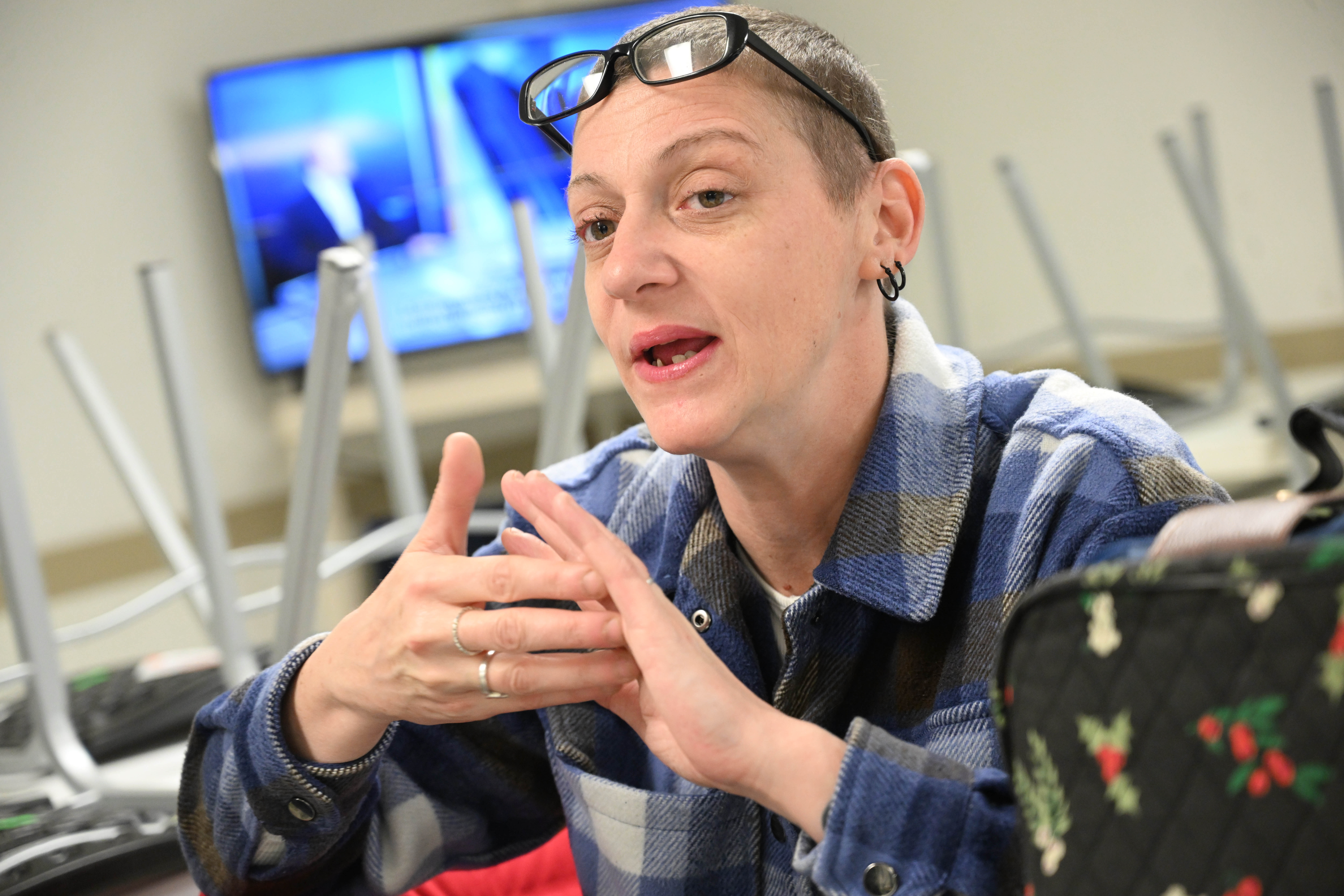 London Clifford speaks Sunday, March, 1, 2026, about the services...