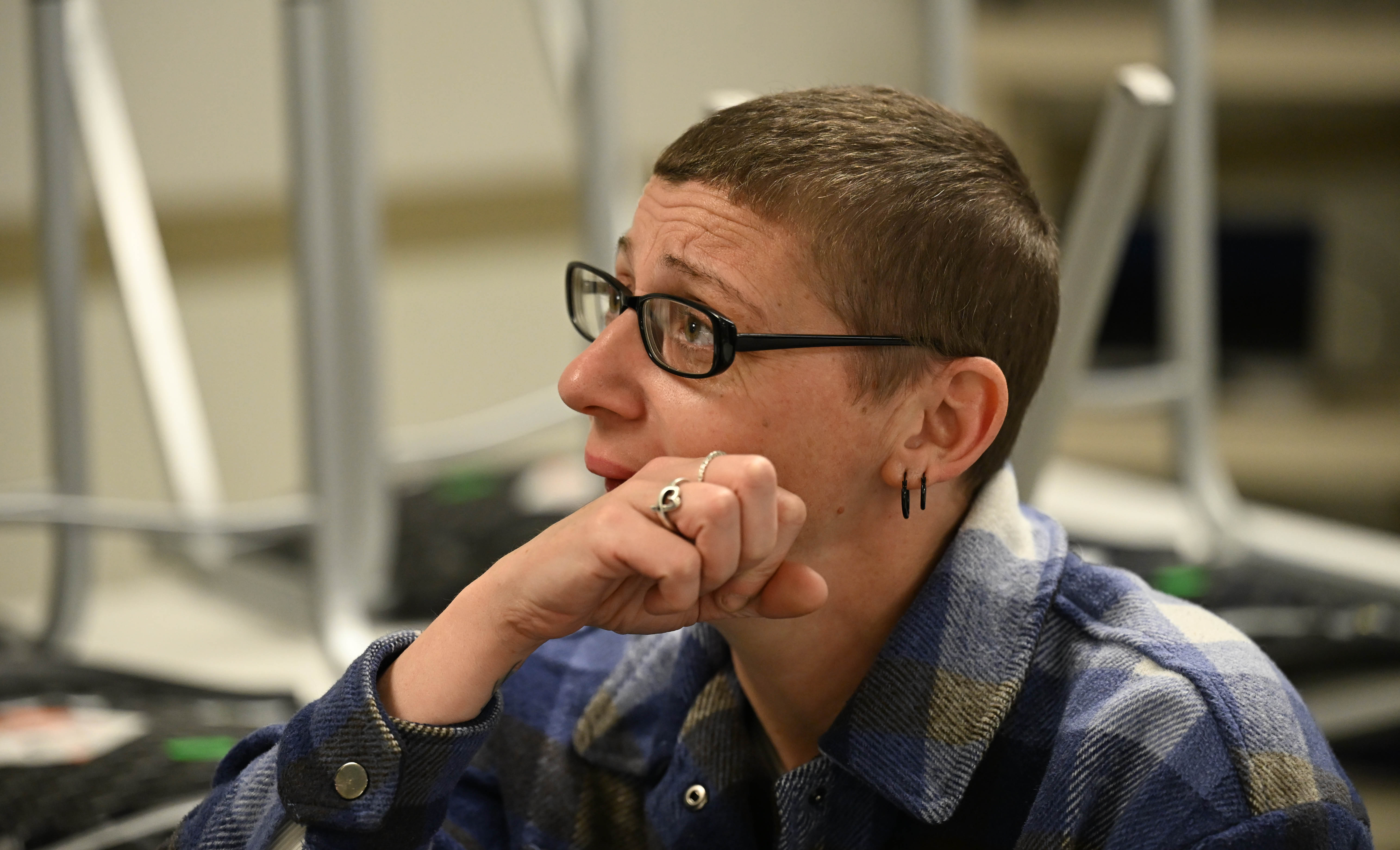 London Clifford speaks Sunday, March, 1, 2026, about the services...