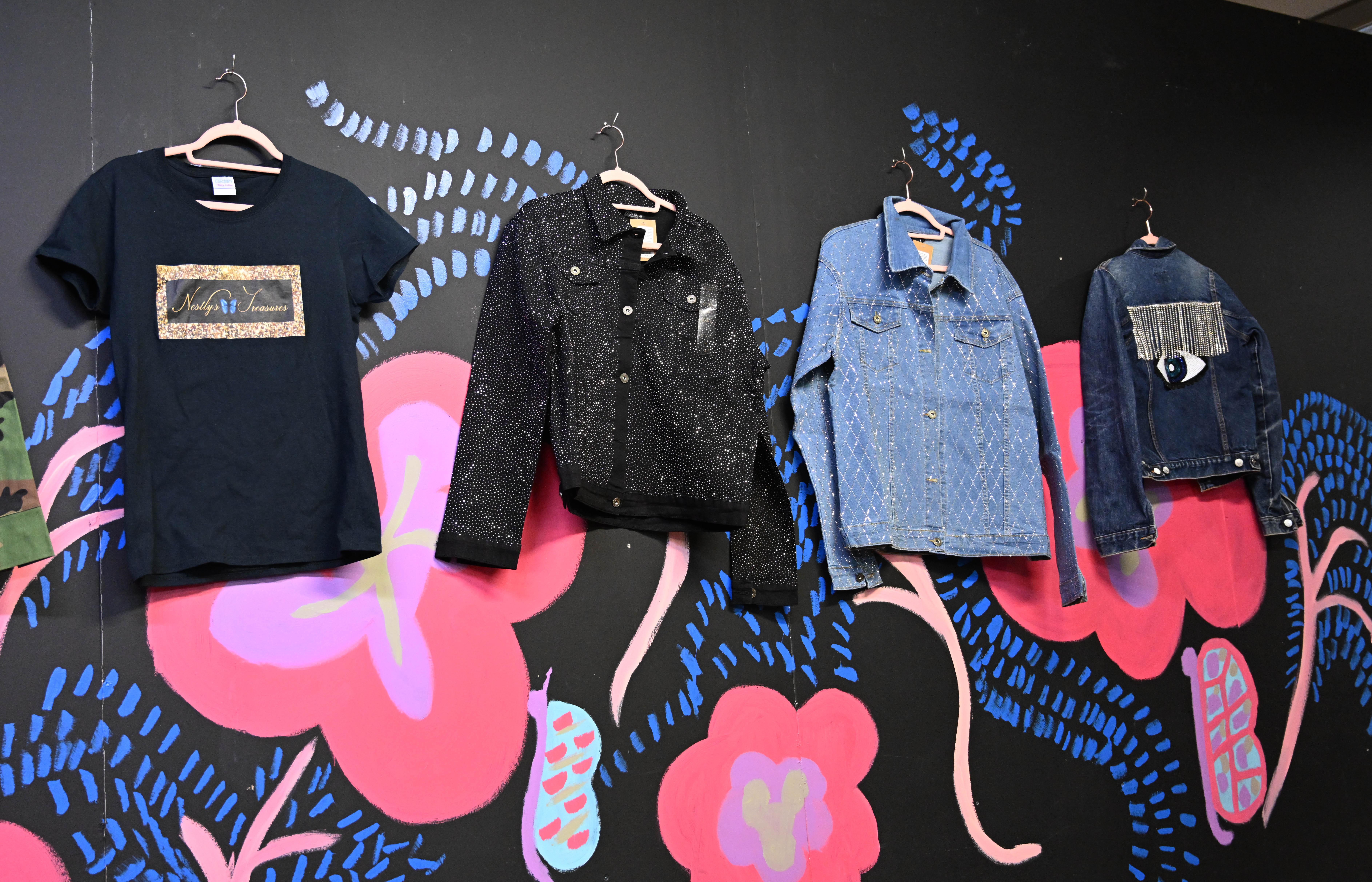 Customized merchandise sits on display Wednesday, March 4, 2026, at...