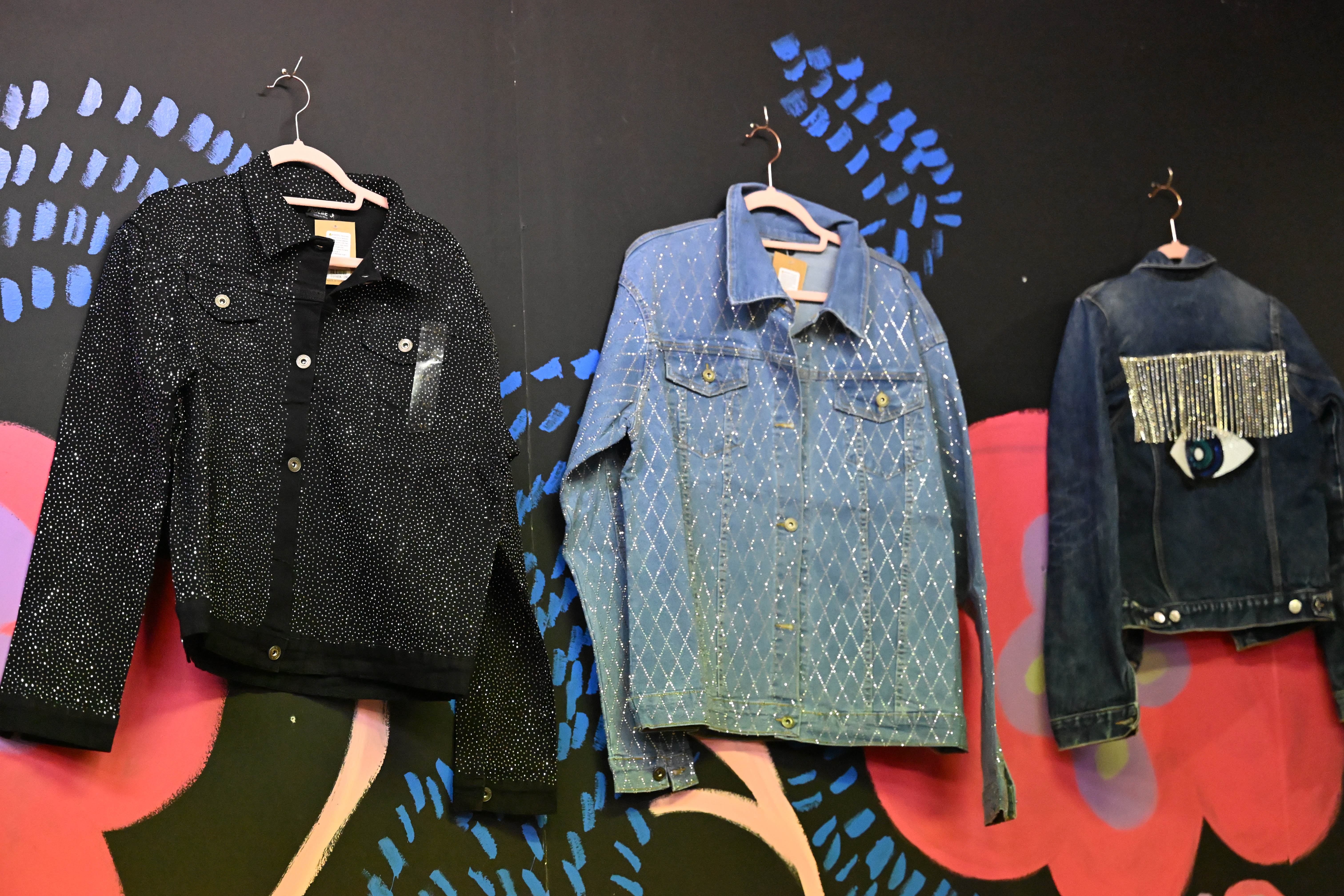 Customized merchandise sits on display Wednesday, March 4, 2026, at...