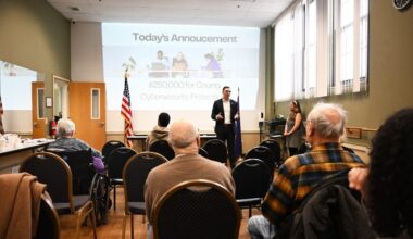 State Sen. Nick Miller discuses cybersecurity in Allentown