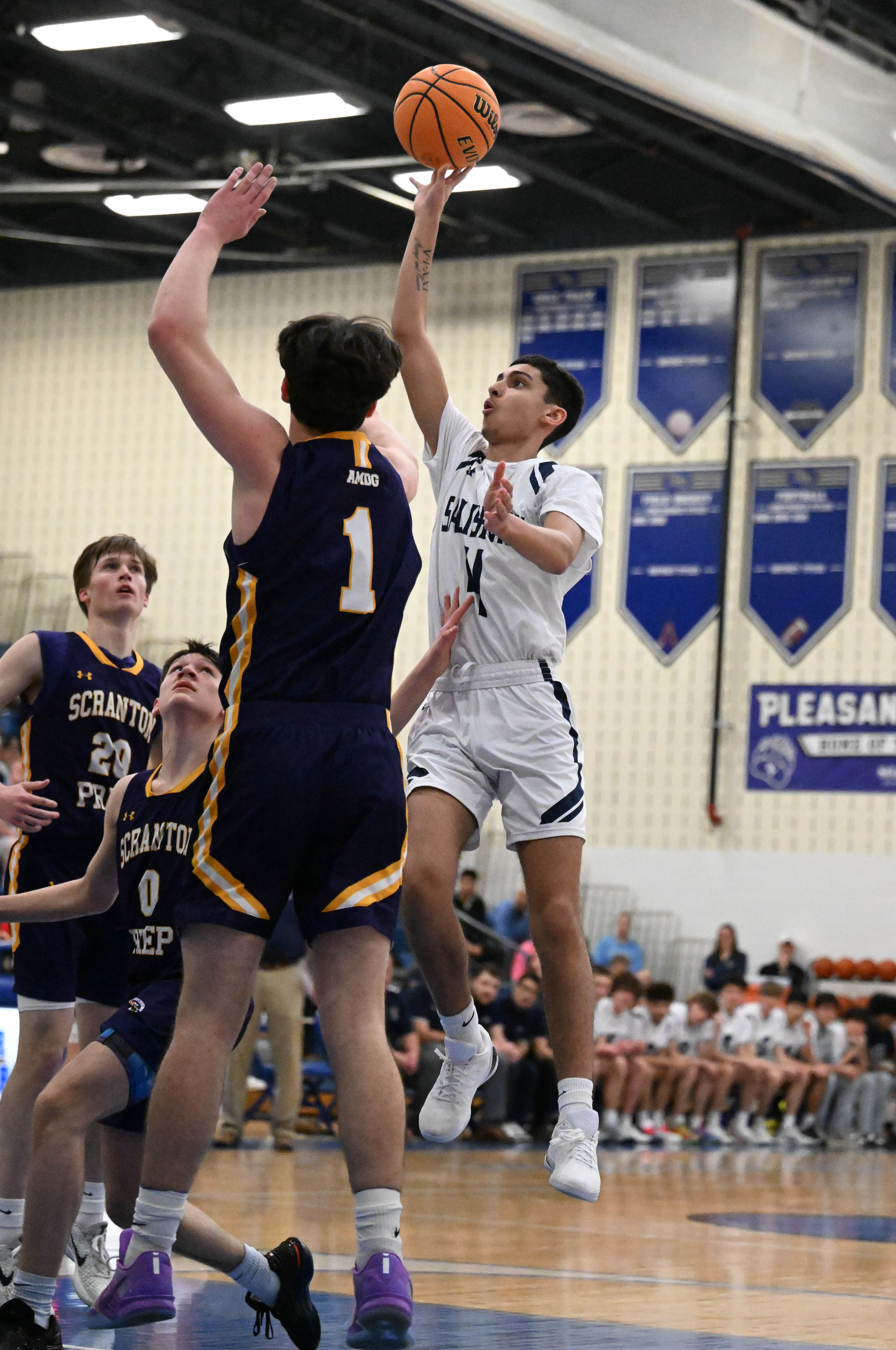 Salisburyâs AJ Croom shoots the ball Tuesday, March 10, 2026,...