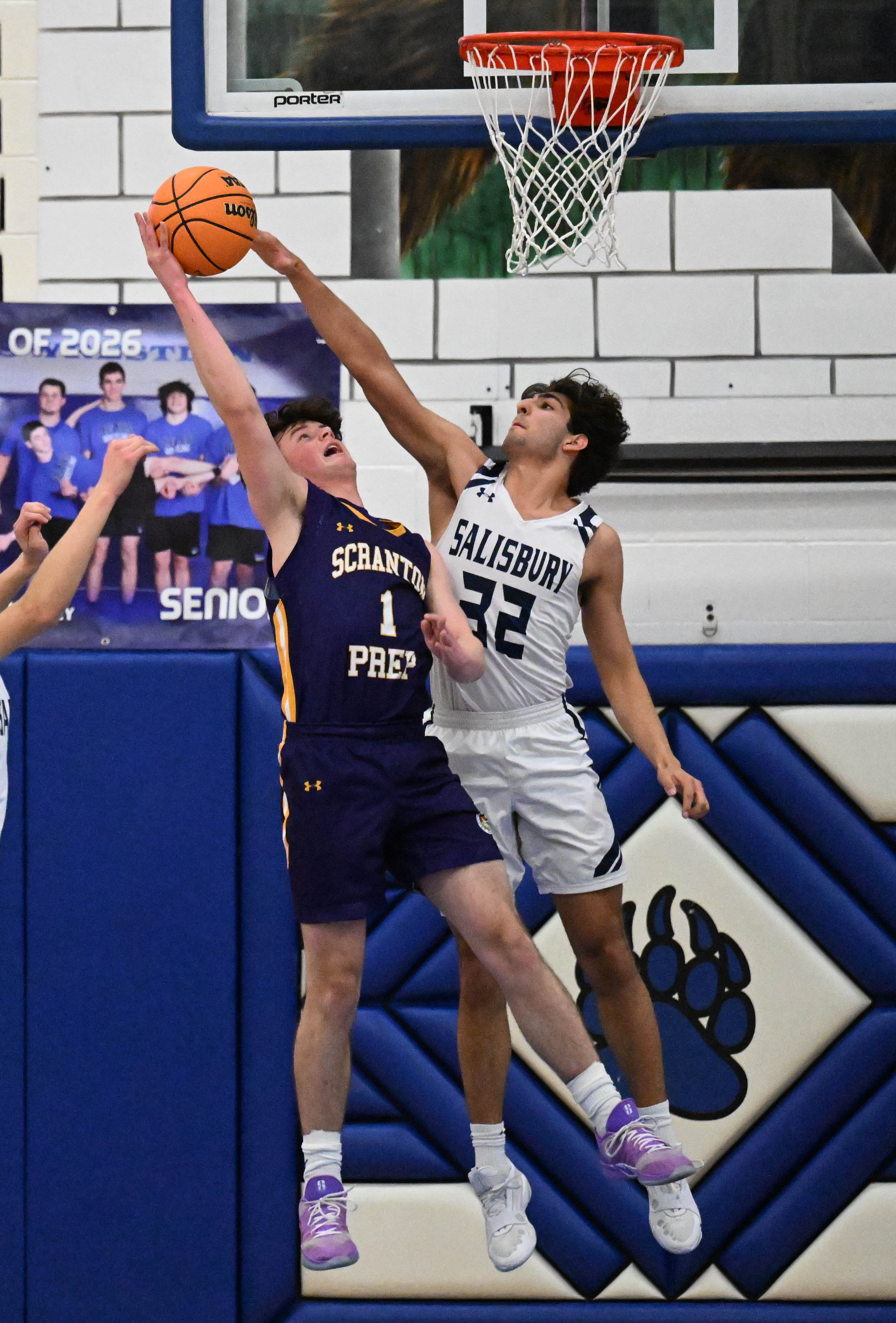 Scranton Prepâs Max McGrath shoots the ball Tuesday, March 10,...