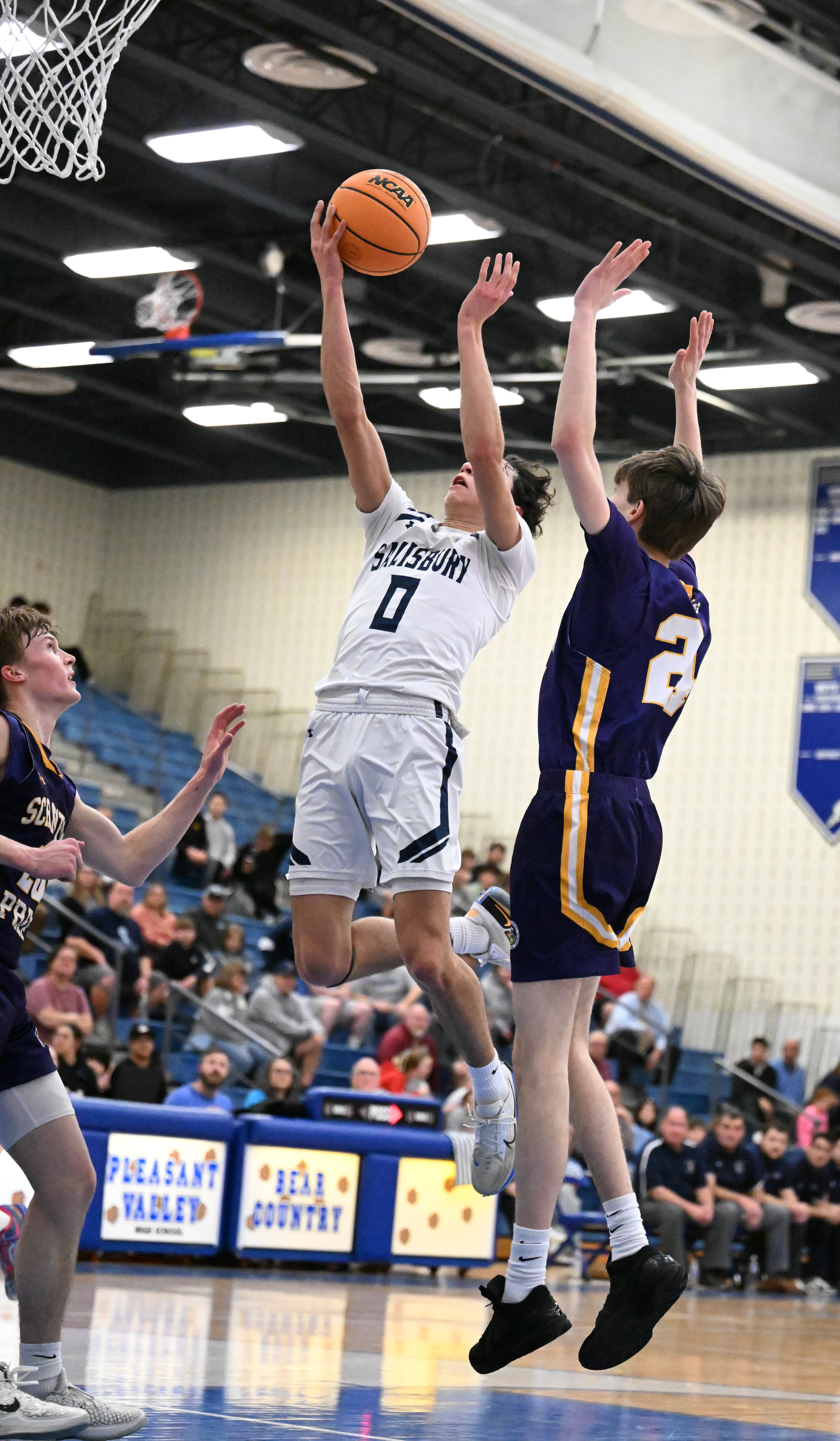 Salisburyâs Steven Lozada shoots the ball Tuesday, March 10, 2026,...