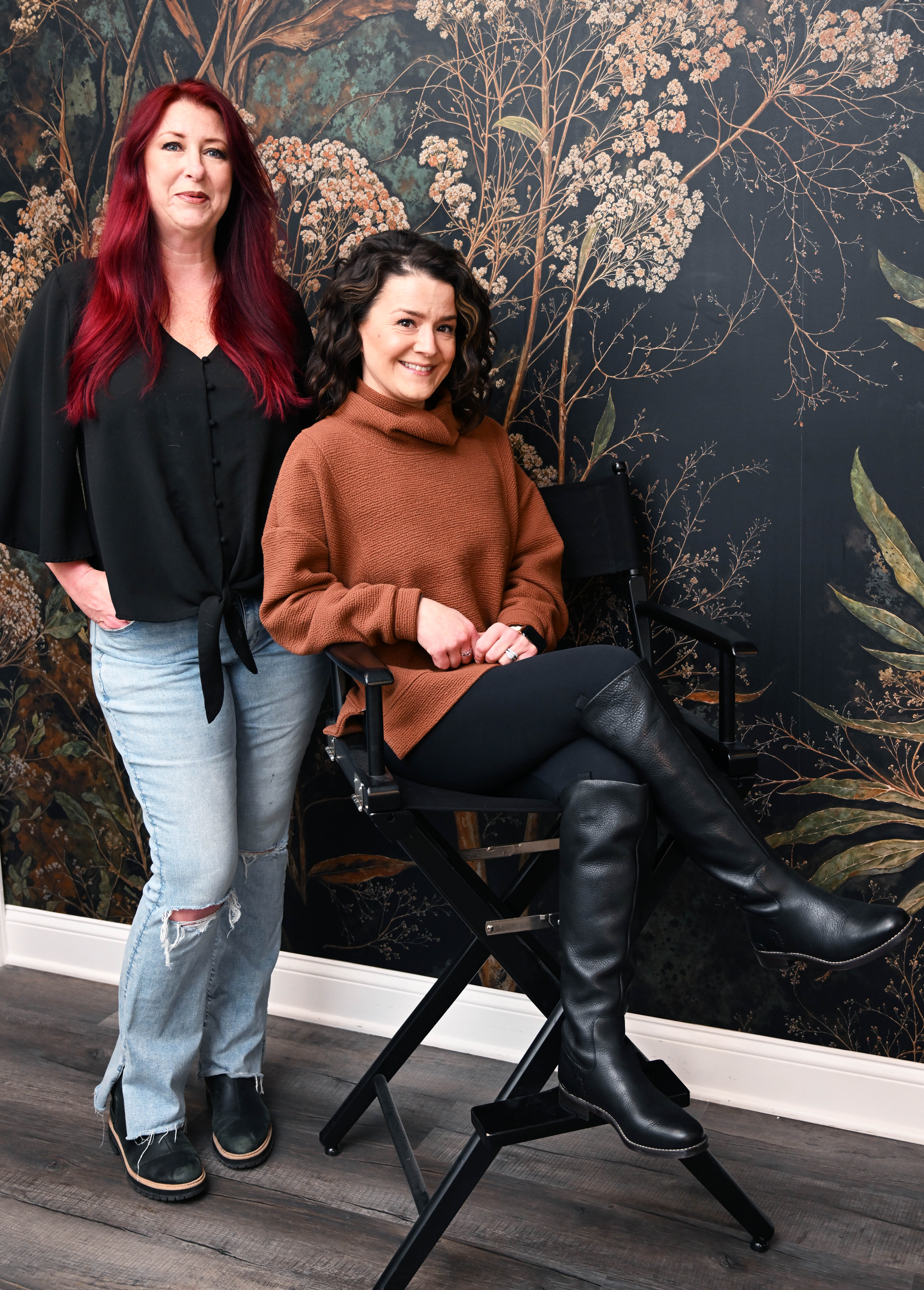 Brit Stoneback and Manager Laura Davis pose Wednesday, Feb. 25,...