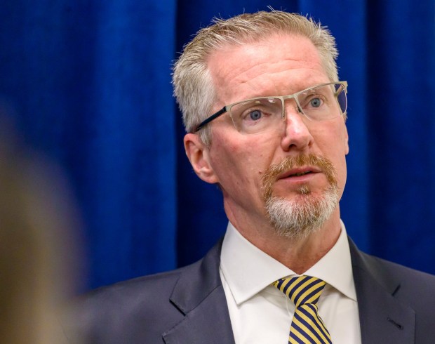 Lehigh County District Attorney Gavin Holihan said he is pleased by the harsh sentence given to a Bethlehem man who used artificial intelligence to turn photos of two clothed preteen girls into nudes.(April Gamiz/The Morning Call)