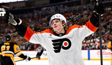 Flyers tie game 3 times, defeat Penguins in shootout