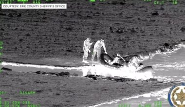 Two ice fishermen rescued from Lake Erie by U.S. Coast Guard, ECSO