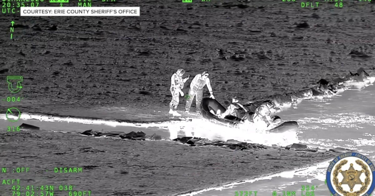 Two ice fishermen rescued from Lake Erie by U.S. Coast Guard, ECSO