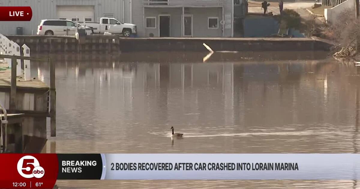 2 women dead, 1 man alive, after vehicle crashes into water at Lorain marina