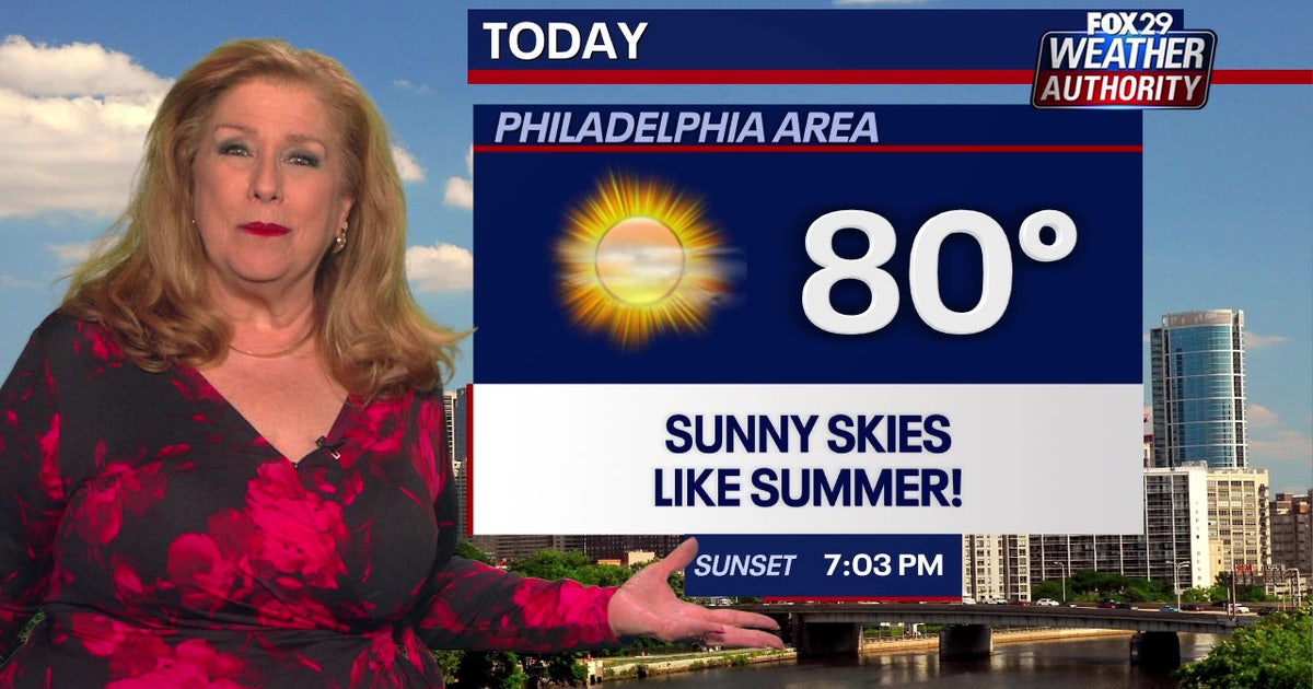 Philadelphia weather: Temperatures expected to reach 80 degrees on Tuesday