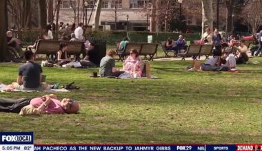 "It makes your insides feel better" Philly residents enjoy the beautiful weather Tuesday
