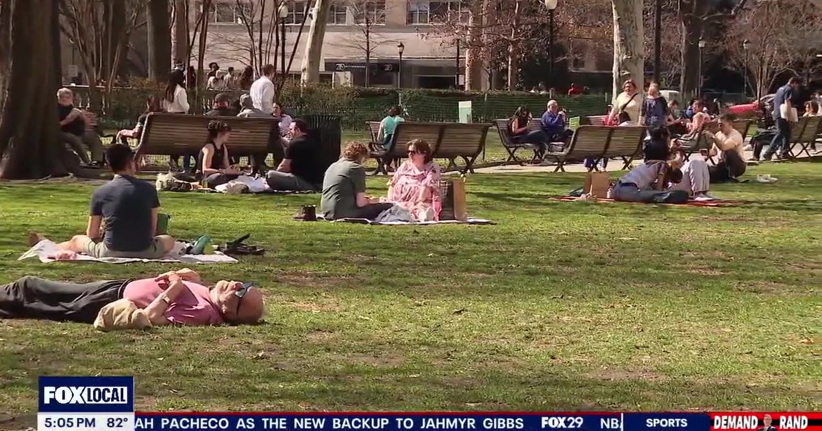 "It makes your insides feel better" Philly residents enjoy the beautiful weather Tuesday