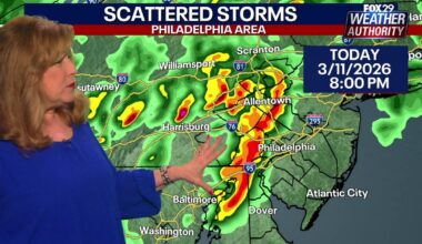 Philadelphia weather: Scattered storms expected on Wednesday