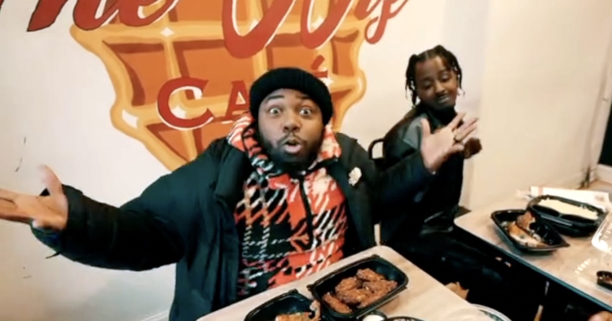 Philly performers Tizz 215 and Cartier 215 in a promotional rap video for the Wiz, the North Philadelphia all-day breakfast spot set to take over the Wilson
