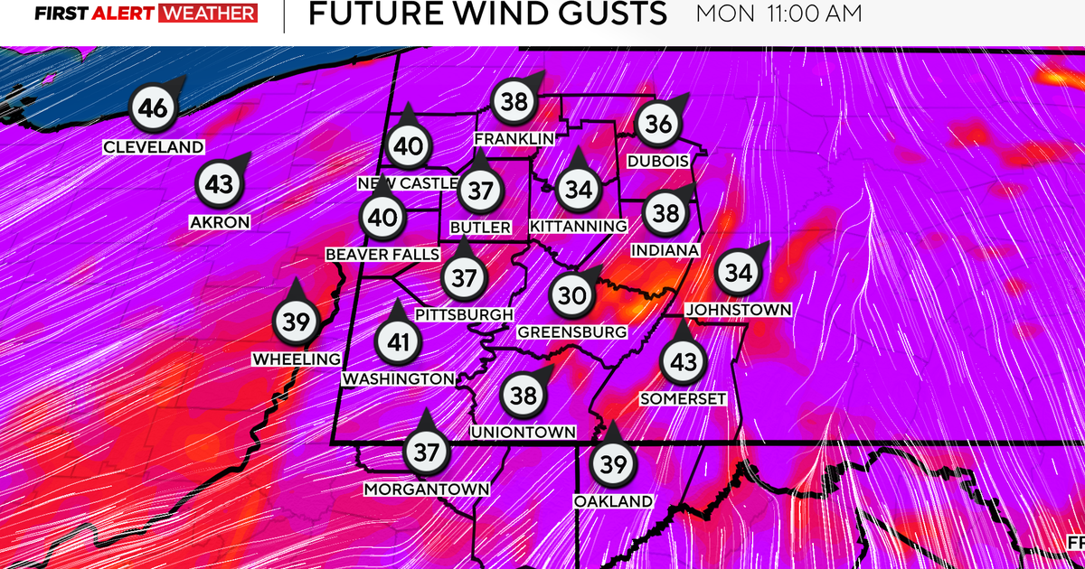 Wind advisory in effect for the Pittsburgh area while some still without power from Friday high winds