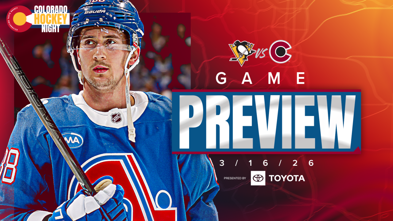 Monday Matchup with Pittsburgh | Colorado Avalanche