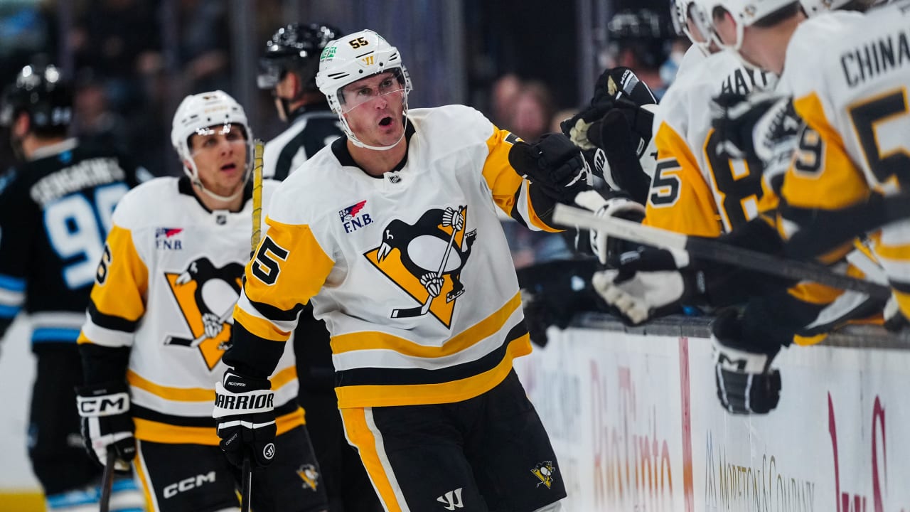Acciari scores go-ahead goal in 3rd, Penguins hand Mammoth 4th straight loss