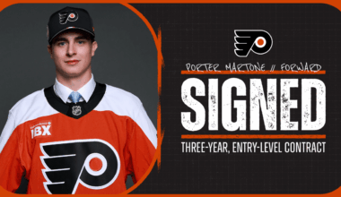 Flyers Sign Porter Martone to Entry-Level Contract