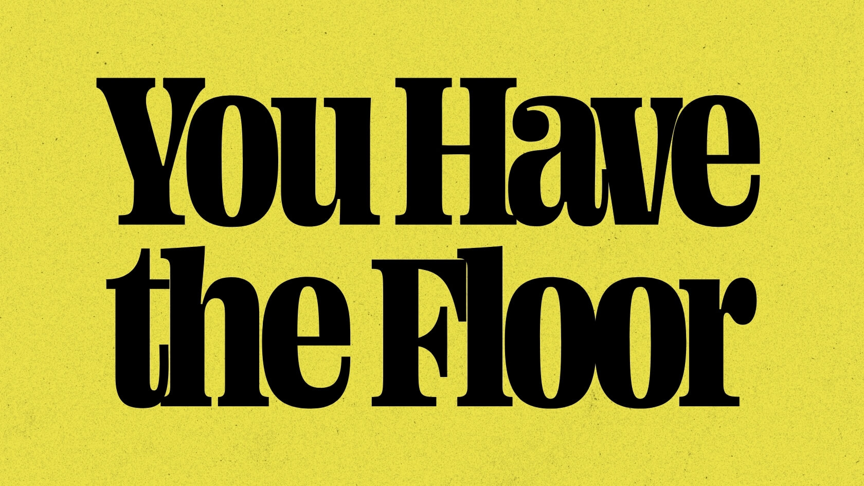 You Have the Floor: 7 town halls in 7 days