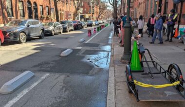 Cycling advocates to host event to demonstrate what concrete bike line barriers could look like