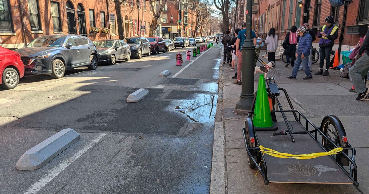 Cycling advocates to host event to demonstrate what concrete bike line barriers could look like