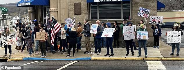 Last month, residents held a small protest against the opening of the immigration center, holding signs reading: 'ICE out of Tremont'