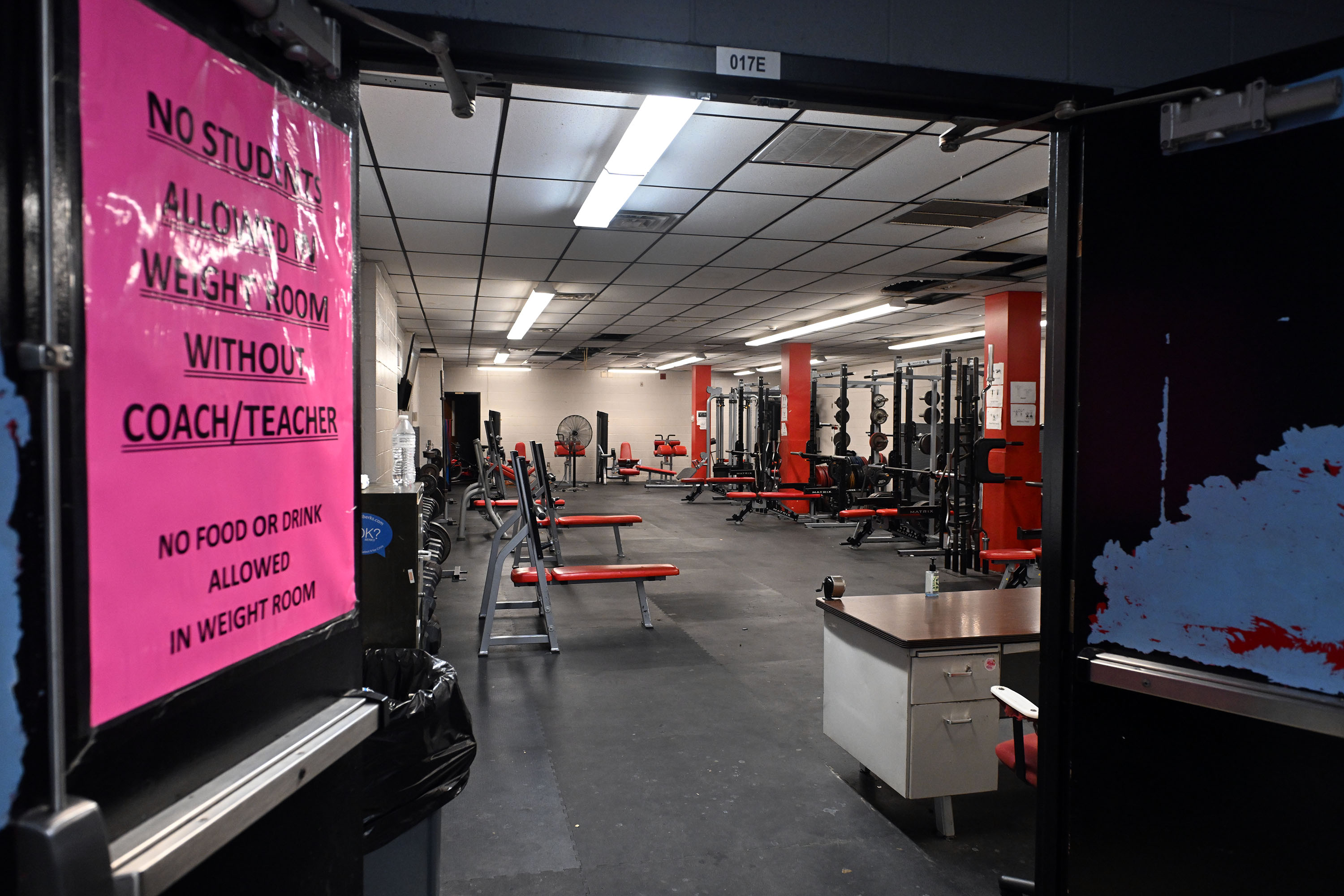 The weight room will be enlarged during renovations of the...