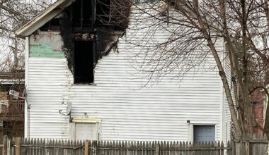 A fire burned through the back of the upstairs apartment at 535½ E. 26th St. in Erie on March 29, leaving three children dead.
