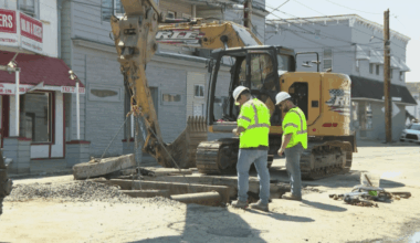 Road reopens after sewer line, hole-caused closure
