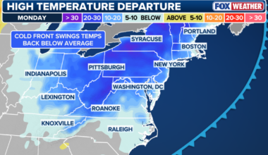 April Weather: Cold snap slams Northeast U.S. after record heat