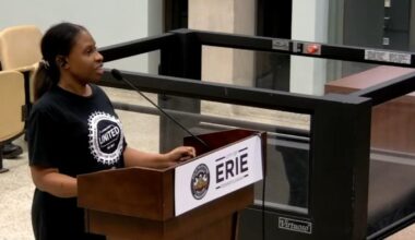 Erie's Treva Henderson spoke to Erie City Council on April 15, 2026 about affordability concerns.