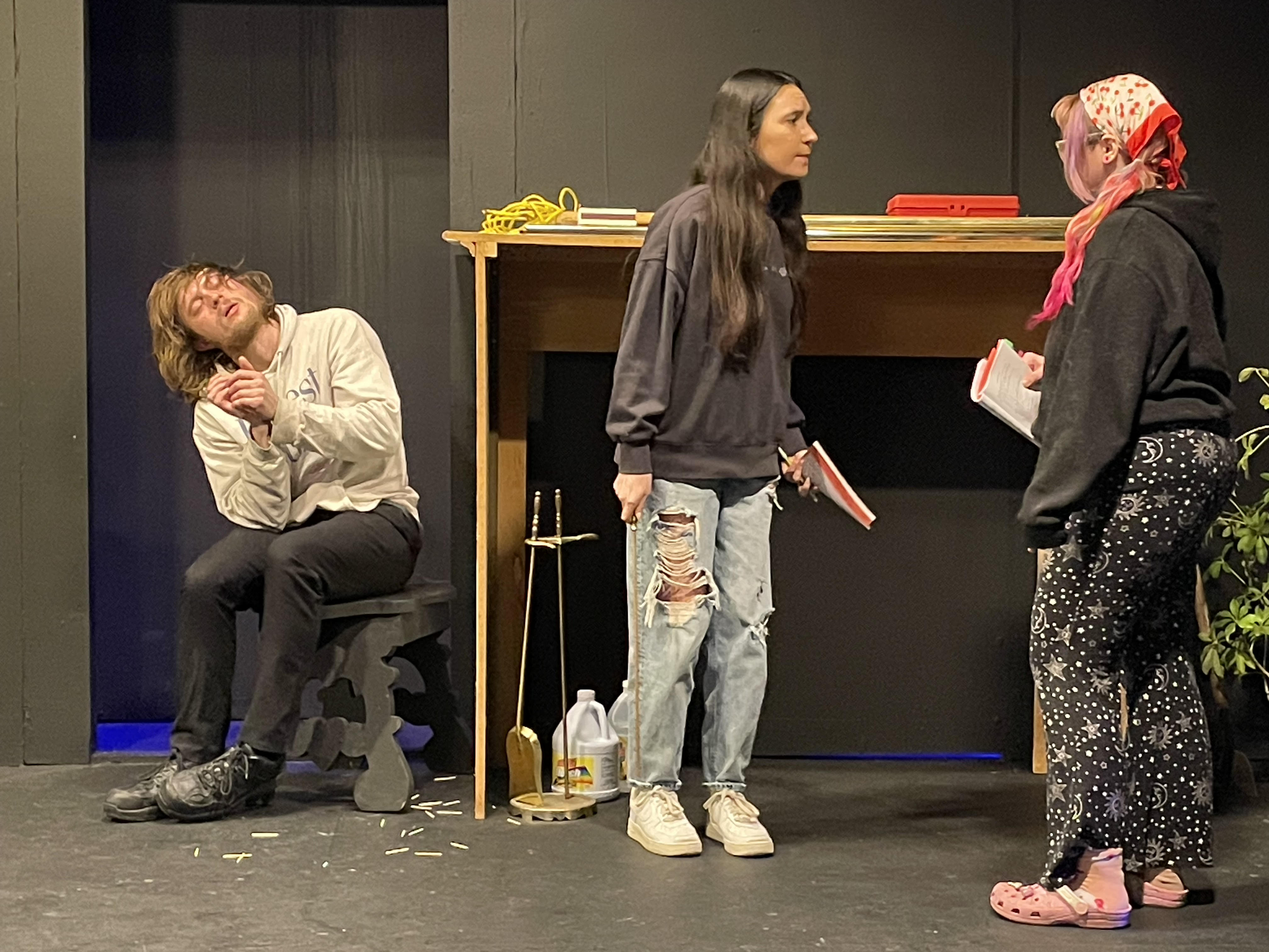 Diva Theater presents William Mastrosimoneâs âExtremities. ‘From left are actors...