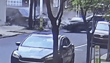 Speeding vehicle caught on video hitting another vehicle