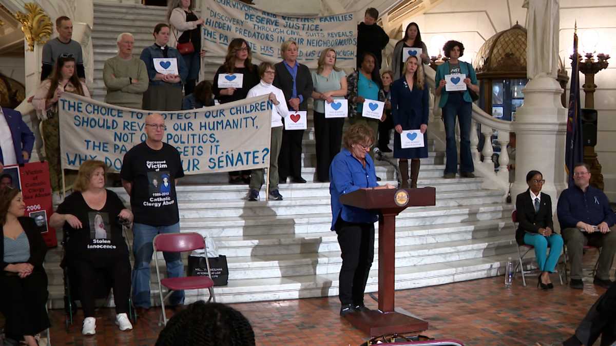 Survivors rally for abuse protections in Pennsylvania Capital