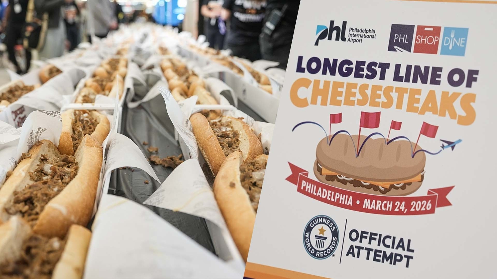 'Longest Line of Cheesesteaks': New world record makes history in Philly
