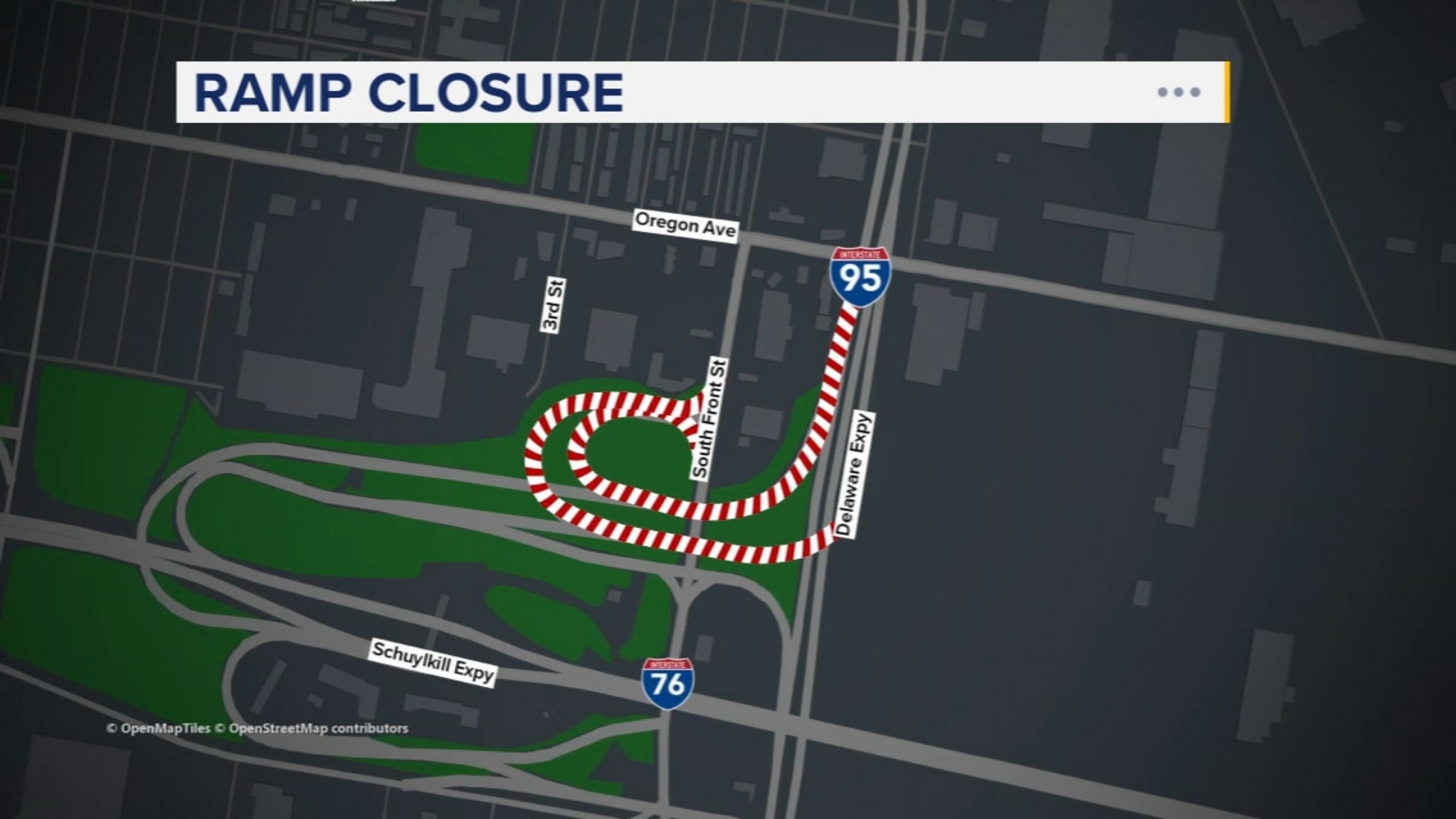 Front Street ramp closures to I-95 continue through May